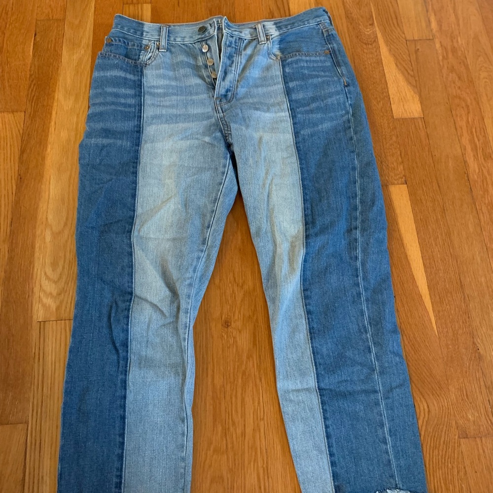 Vintage Two-Toned High-Rise American Eagle Jeans